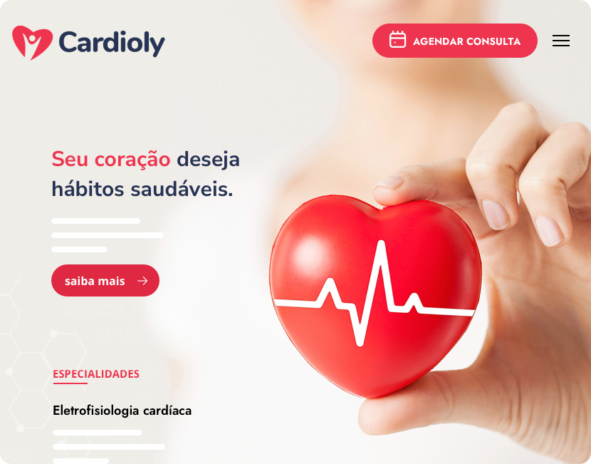 Exemplo de site Médico