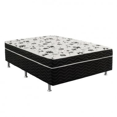 Cama Box Conjugada Casal Union Ortopédico Preta