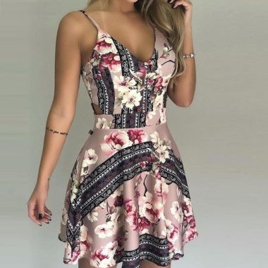 Vestido Curto Primavera
