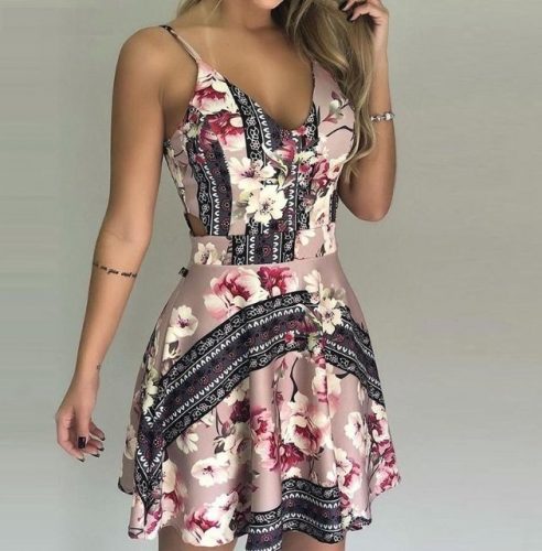 Vestido Curto Primavera
